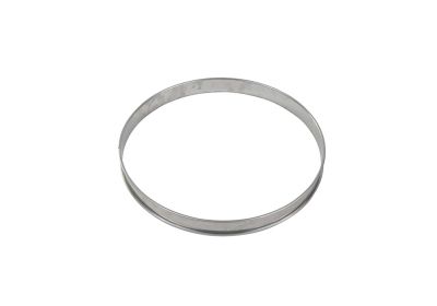 GOBEL St/st tart ring - Rolled edges - 4/10 thickness - Ø200 mm / h20 mm 824950