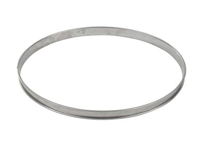 GOBEL St/st deep tart ring - Rolled edges - 4/10 thickness - Ø300 mm / h27 mm 834992
