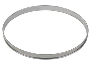 GOBEL St/st deep tart ring - Rolled edges - 4/10 thickness - Ø320 mm / h27 mm 834994