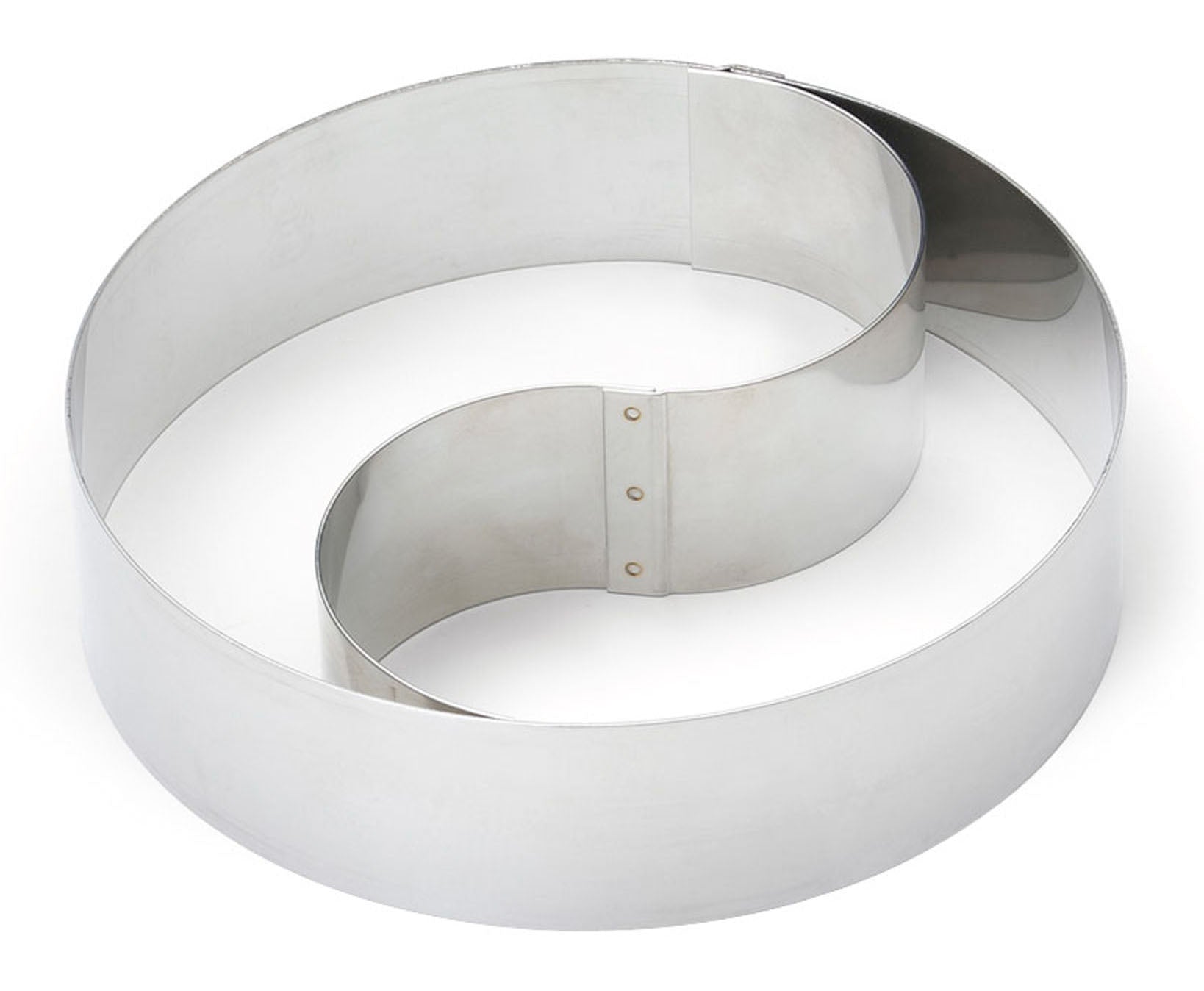Gobel St/st Duo Mousse Ring With removable Divider - Thickness 10/10th - Ø180 Mm H45 Mm (890650)