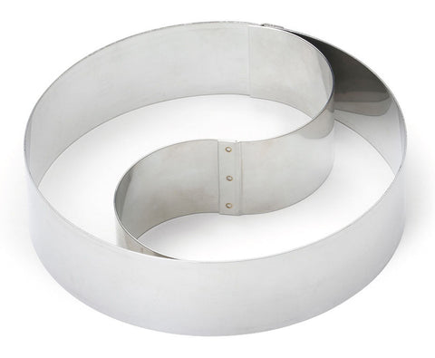 Gobel St/st Duo Mousse Ring With removable Divider - Thickness 10/10th - Ø180 Mm H45 Mm (890650)