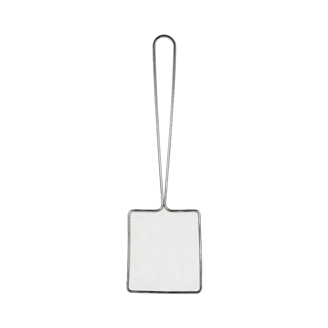 Browne Foodservice 5x6" Fine-Mesh Square Skimmer Nickel Plated 997 (Pack of 3)