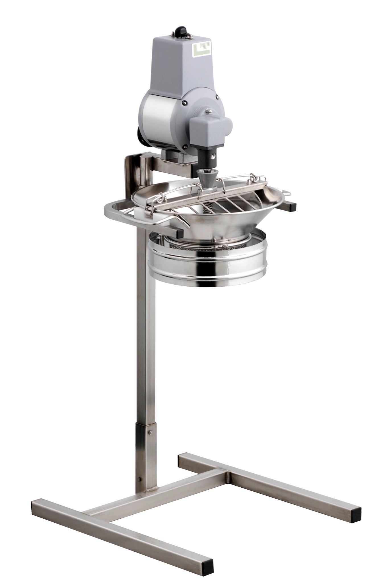 Louis Tellier Professional, Stainless Steel Electric Food Mill On Stand With 1 Free Disc (EX5)