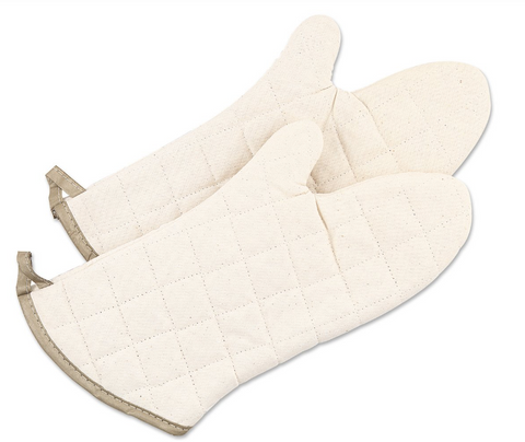 Browne Foodservice 17" Flame Retardant Oven Mitts FRM17
