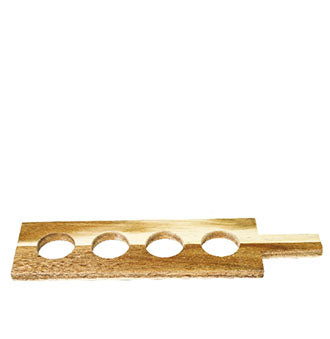 Hospitality Brands Revolution Taster Paddle Acacia Wood Pack of 6 (HG-BFW07-006)