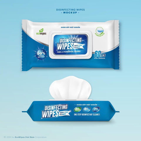 iFoodservice Supply Eco Wipes Disinfecting Wipes 1 cs/24 packs IFS-DW-60