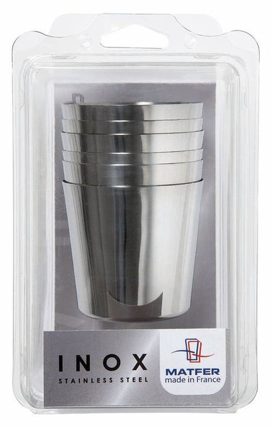 Matfer Bourgeat Stainless Steel Baba Molds, Nonstick, 2 1/2", Pack of 6  342478