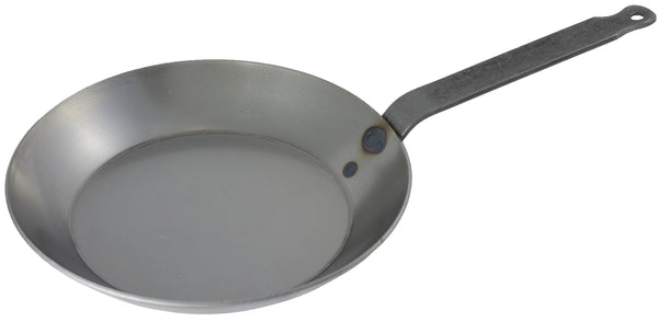 Matfer Bourgeat Black Steel Frying Pan, Round, 10" 62003