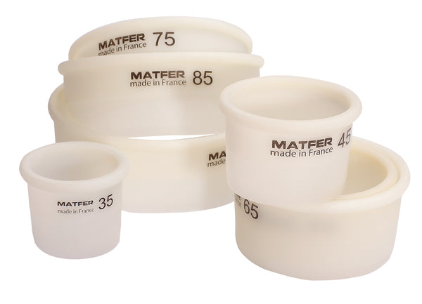 Matfer Bourgeat Exoglass® Pastry Cutter Set, Plain, Set of 8 (150103)