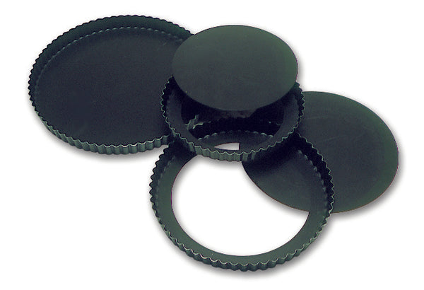 Matfer Bourgeat Steel Non-stick Fluted Tart Mold With Removable Bottom 11" (332227)