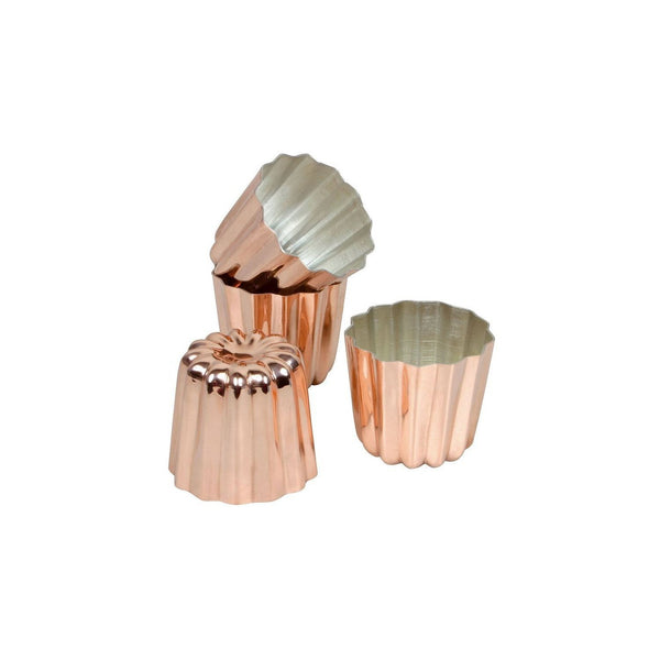 Matfer Bourgeat Cannele Copper Tin-lined Mold,  2 3/16" (340417)