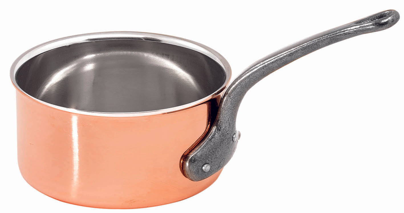 Matfer Bourgeat Copper Sauce Pan, 9 1/2" 360024