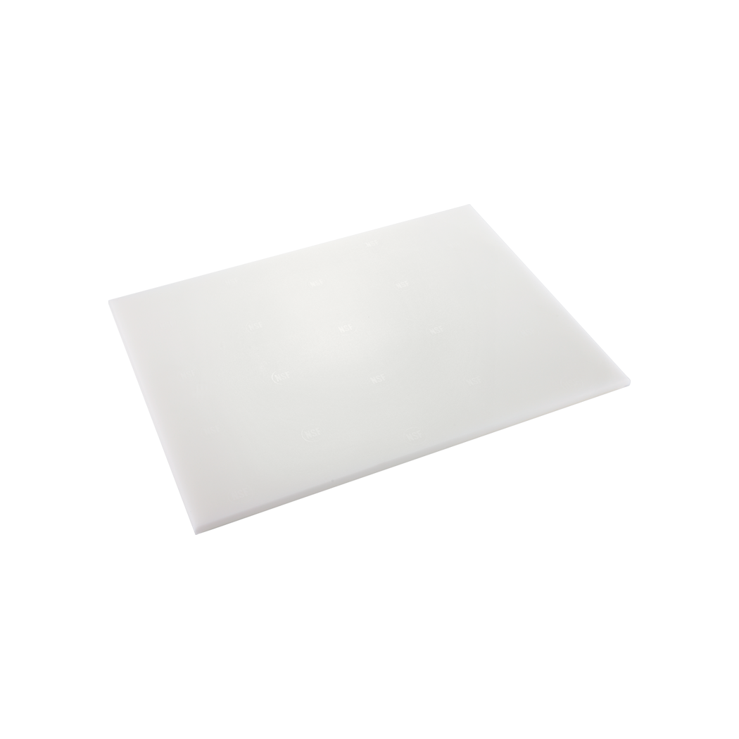 Browne Foodservice White 1/2" Poly Cutting Board (12x18x1/2") PER1218 (Pack of 2)