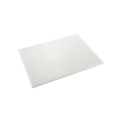 Browne Foodservice White 1/2" Poly Cutting Board (12x18x1/2") PER1218 (Pack of 2)