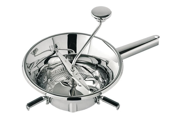 Louis Tellier Stainless Steel Rotary Food Mill  9 1/2"- With 3 Sieves (N3004X)