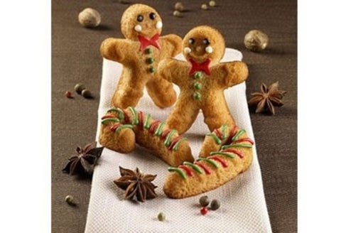 Silikomart Sf106 - Silicone Mould N. 4 Gingerbread Man 94,5 X78 H 21 Mm (Pack of 10)