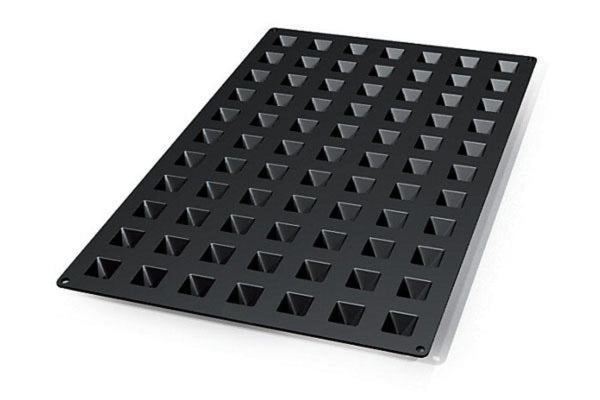 Silikomart SQ046- Silicone Mould 77 Mini Pyramid Mm 28x 28 Mm H 25 Mm (Pack of 14)