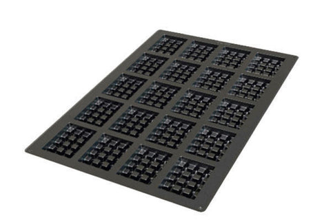 Louis Tellier Silikomart -Waffle Square  (16)  60 X 40 Mold(SQ052)