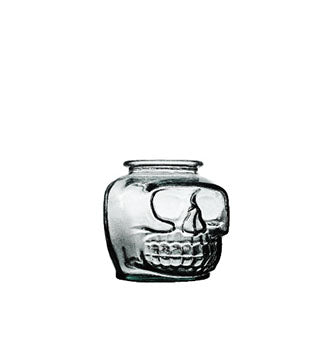 Hospitality Brands Skull Glass Jar/Shared Cocktail (Pack of 6) HGH5966-006