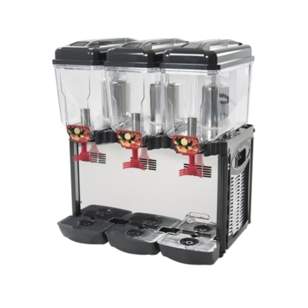 Eurodib Cofrimell Commercial Juice Dispenser, 3 x 2.6 Gal (10L) Tank (CD3J)