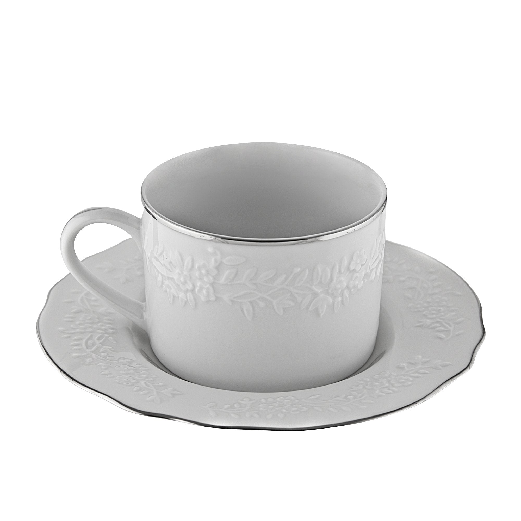 Dinnerware, Vine Silver Line Cup/Saucer 7  (24/Case) - iFoodservice Online