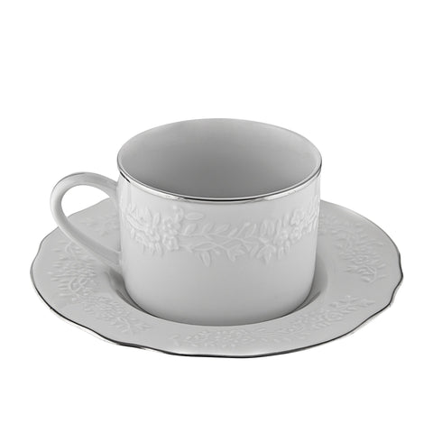 Dinnerware, Vine Silver Line Cup/Saucer 7  (24/Case) - iFoodservice Online