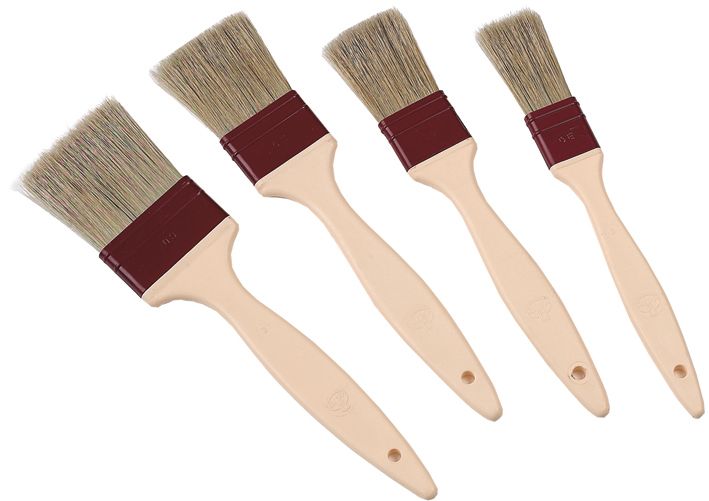 Matfer Bourgeat Natural Pastry Brush, Flat, 1 1/8" 116012