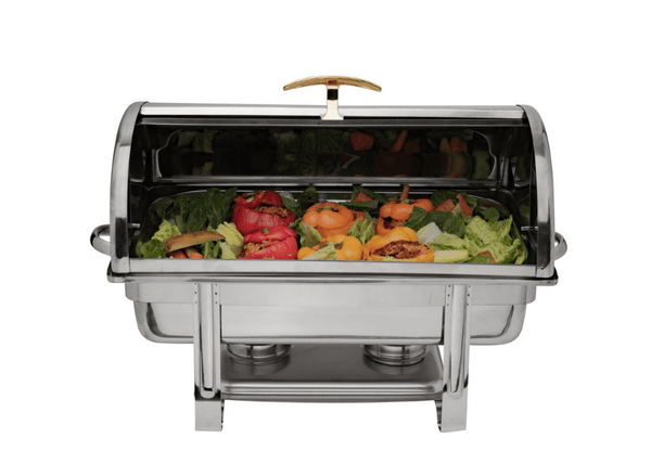 Browne Foodservice Chafer Economy Roll Top 18/8 Stainless Steel (575135) - iFoodservice Online