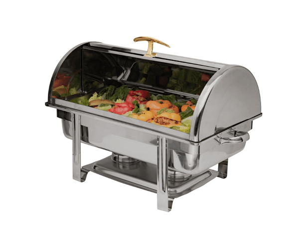Browne Foodservice Chafer Economy Roll Top 18/8 Stainless Steel (575135) - iFoodservice Online