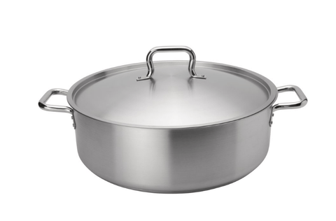 Browne Foodservice Elements Brazier 25qt/23.75L With Cover Stainless Steel (5734024) - iFoodservice Online