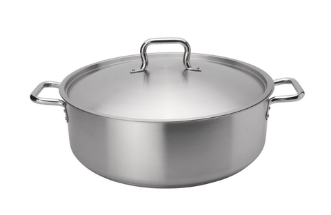 Browne Foodservice Elements Brazier 30qt/28.5l With Cover Stainless Steel (5734030) - iFoodservice Online