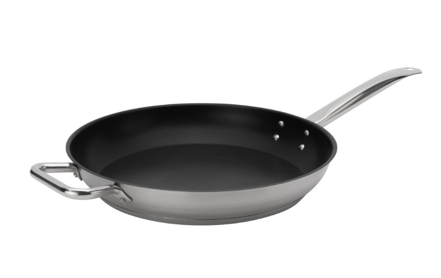 Browne Foodservice Elements Fry Pan 14"/36cm Stainless Steel Non Stick Excalibur (5734064) - iFoodservice Online