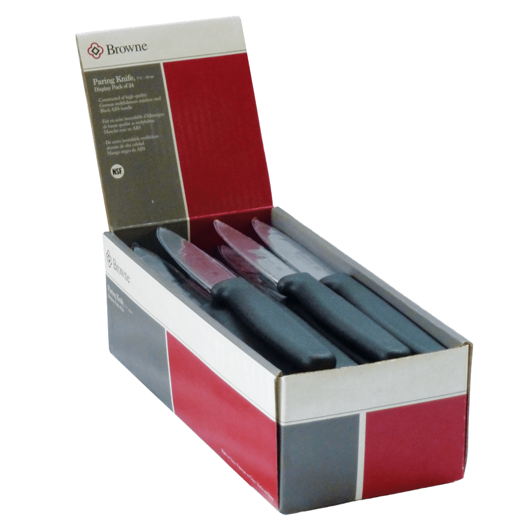 Browne Foodservice Paring Knife Stainless steel Display Pack (Packed 24 Knives per Pack) (574460) - iFoodservice Online