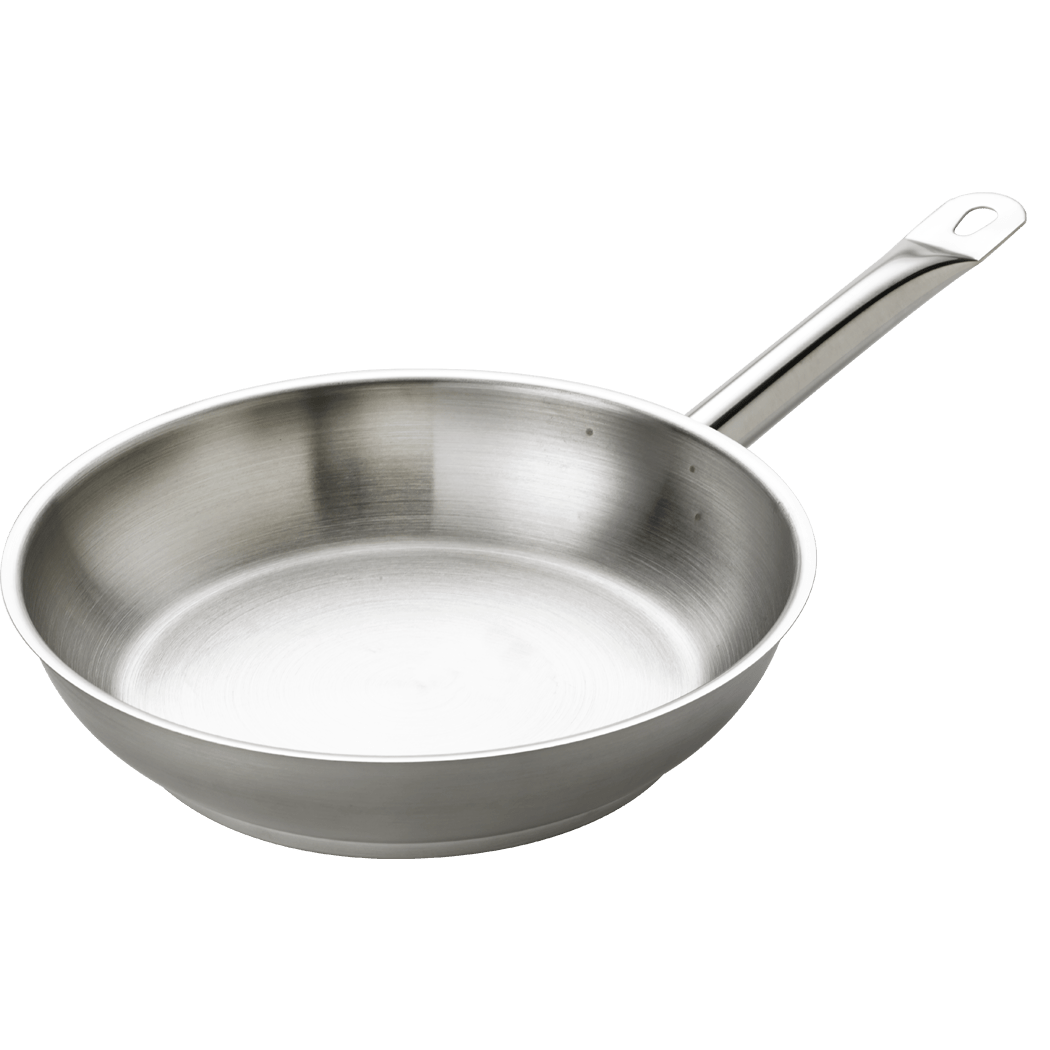 Browne Foodservice Thermalloy Stainless Steel Fry Pan 12.5" (573773) - iFoodservice Online