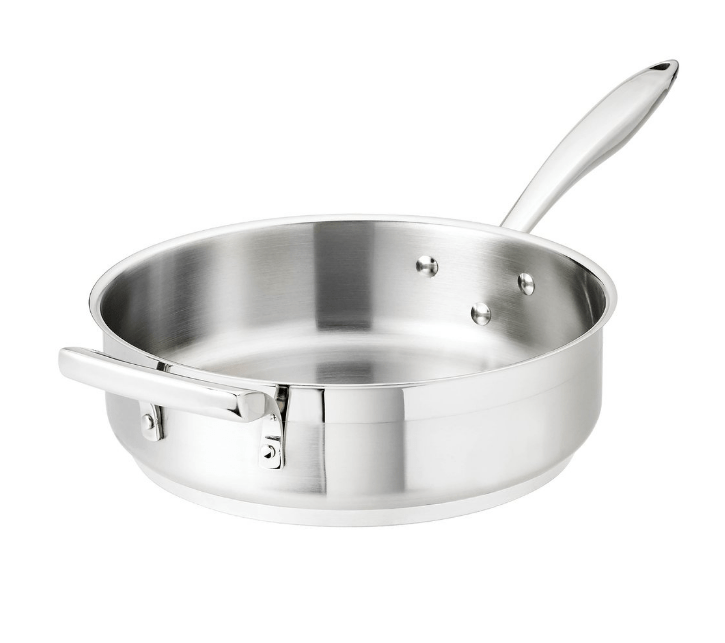 Browne Foodservice Thermally Sauté Pan 11"/28cm 4qt/4l Stainless Steel (5724182) - iFoodservice Online