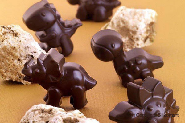 Silikomart SCG16 Dino - Silicone Mould 40x33 H 16 Mm