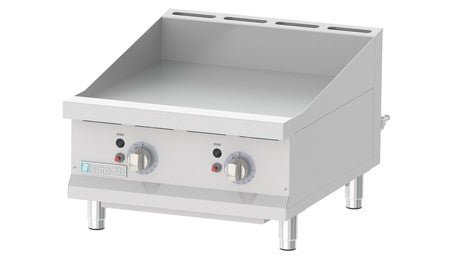 Eurodib 24'' Natural Gas Griddle W/thermostat, 3/4'' Smooth Surface, Thermostat Control T G24T - iFoodservice Online