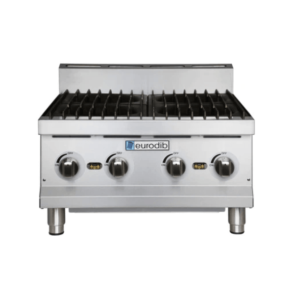 Eurodib 4 Open Burner Hot Plate 120,000 Btu Natural Gas T HP424 - iFoodservice Online