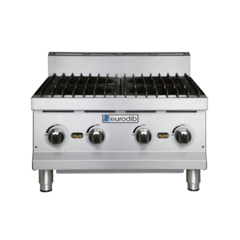 Eurodib 4 Open Burner Hot Plate 120,000 Btu Natural Gas T HP424 - iFoodservice Online
