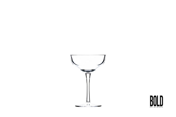 Hospitality Brands Bold Drinkware Revel Coupe Glass 8Oz. 1dz/cs (HUF100 - 012) - iFoodservice Online