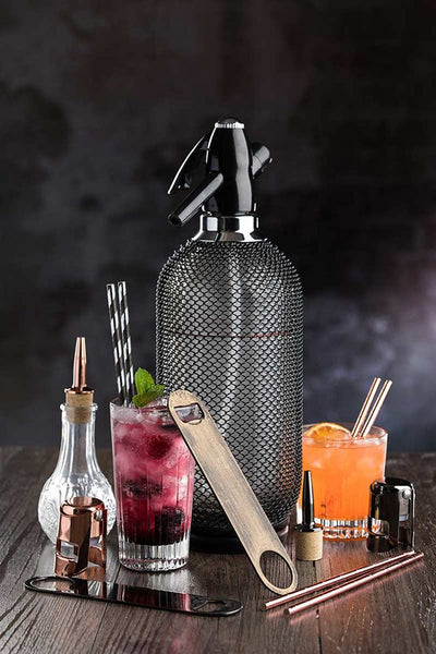 Hospitality Brands Harlequin Black Syphon 1 L HB90203 - 001 - iFoodservice Online