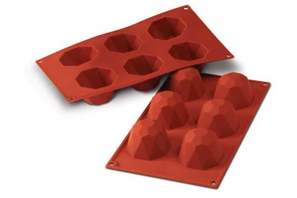 Louis Tellier Silikomart - Silicone Mould N. 6 Big Diamond Ø35 H 23 Mm (SF049) - iFoodservice Online