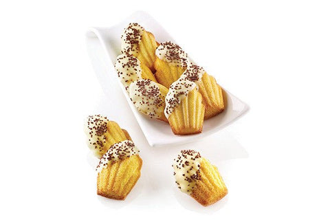 Louis Tellier Silikomart - Silicone Mould N. 9 Madeleine 68x45 H 17 Mm (SF032) - iFoodservice Online