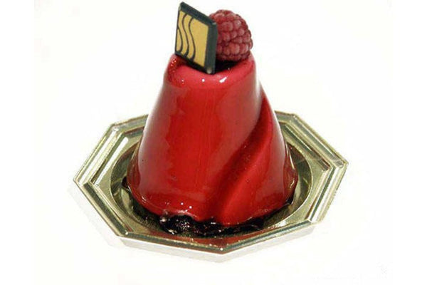 Louis Tellier Silikomart - Small Cone Savarin Red Mold Diam 1 3/8 '' X 1 1/8'' H (SF095) - iFoodservice Online