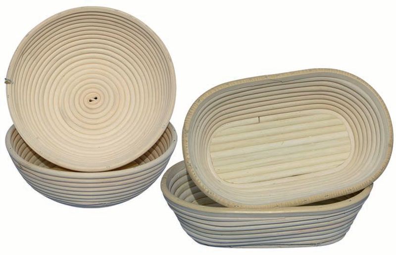 Matfer Banneton Willow Proofing Basket Oval 9 1/2in" (118502) - iFoodservice Online