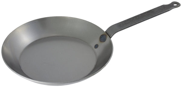Matfer Bourgeat Black Carbon Steel Frying Pan, Round, 14" (62007) - iFoodservice Online