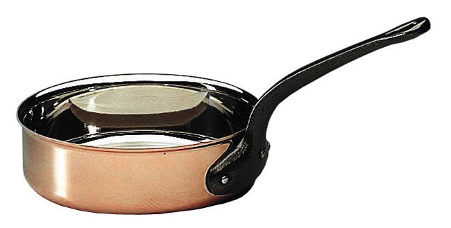 Matfer Bourgeat Bourgeat Copper Saute Pan Without Lid 11" 372028 - iFoodservice Online