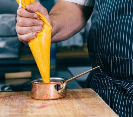 Matfer Bourgeat Bourgeat Mini Copper Sauce Pan 3 1/2" (351009) - iFoodservice Online