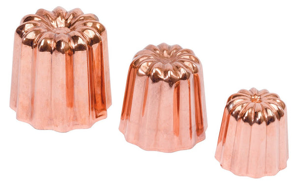 Matfer Bourgeat Cannele Copper Tin - lined Mold, 1 3/8" (340415) - iFoodservice Online