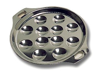 Matfer Bourgeat Escargot 12 Plate 7 7/8" 613281 (Pack of 5) - iFoodservice Online
